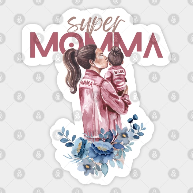 Super Momma Sticker by BloomInOctober